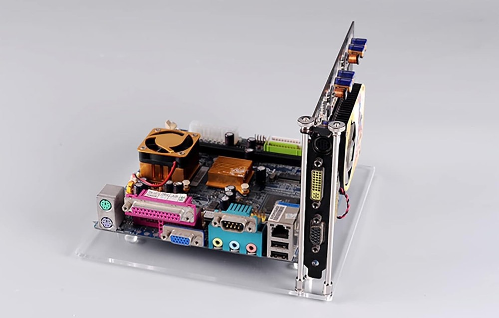 Compact Acrylic Open Frame Bench for Mini ITX PCs - Lightweight & Durable