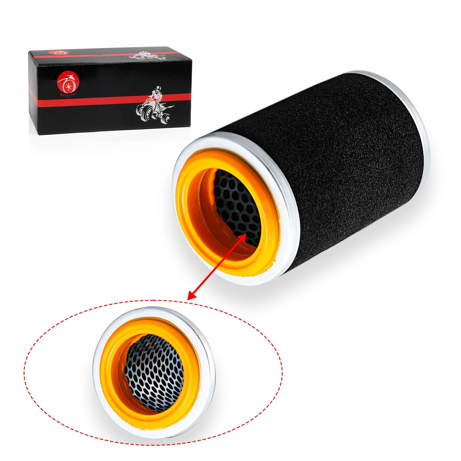 Air Filter & Guide Cage Cap Kit For Yamaha Grizzly 400 450 350 2007 2008 - 2014