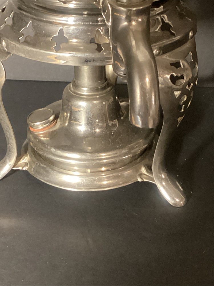 @ Antique Silver Plate Coffee Percolator AS IS Missing Inner Percolator Pc.