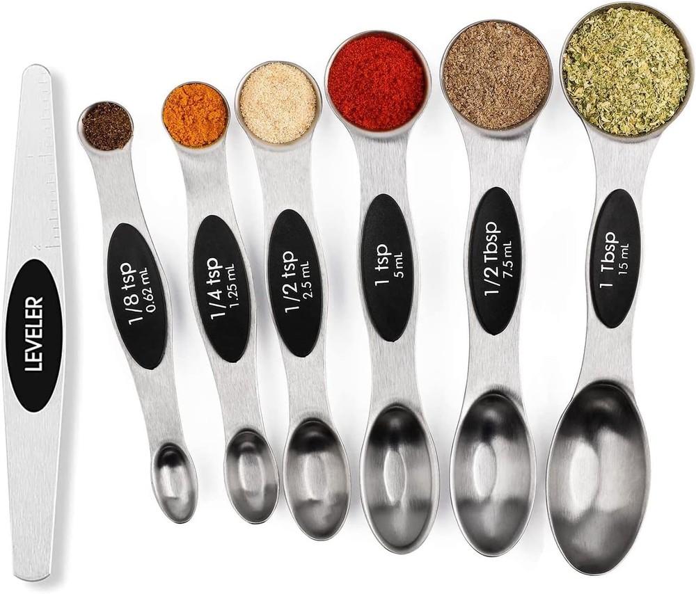 Stackable Magnetic Measuring Spoon Steel 1PCS
