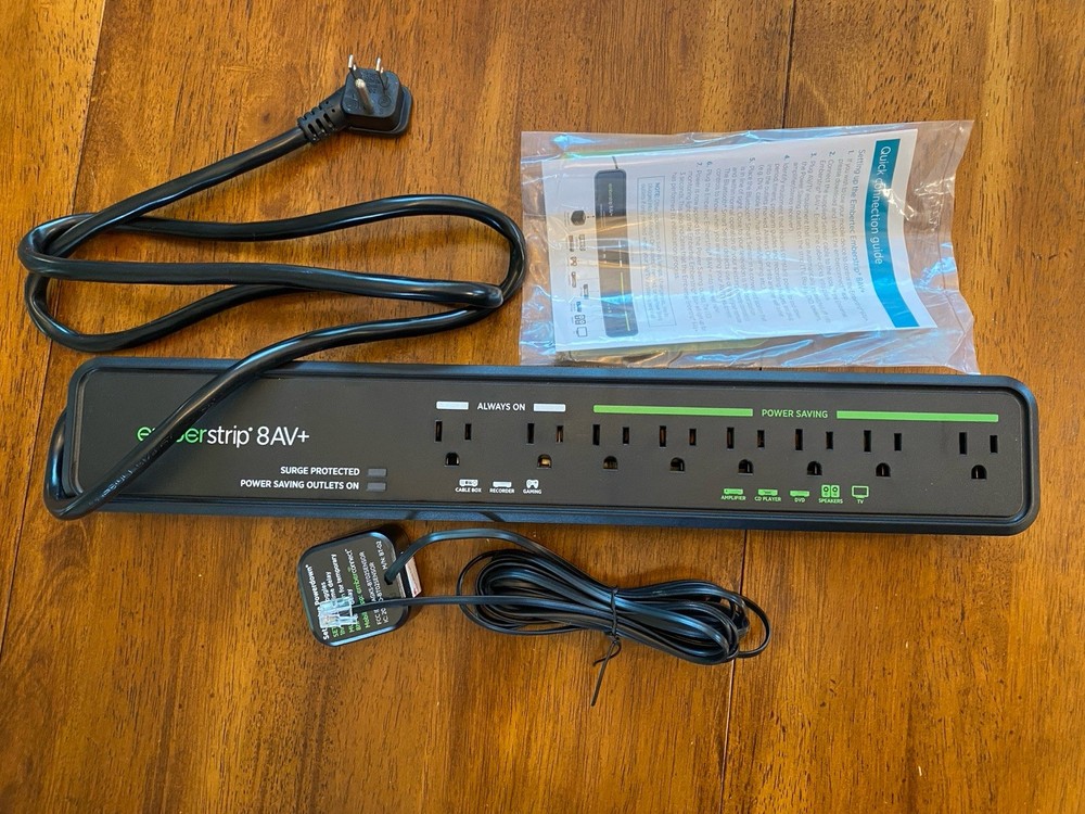 New Embertec Emberstrip AV+ EBUSAV-ET-08, Sensor, 8-Outlet, 2 APS Power Saving