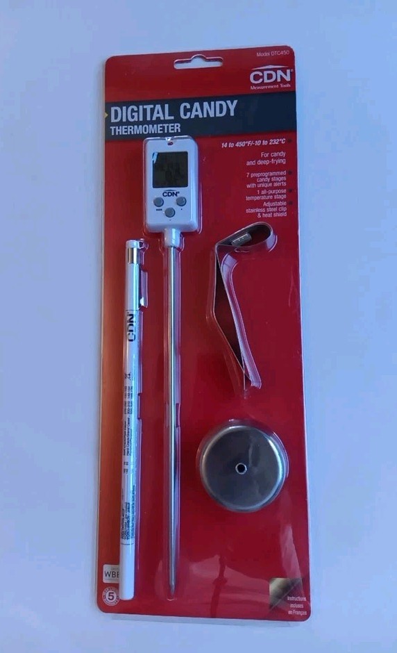 CDN Digital Candy Thermometer Model DTC450  Pre-Programmed & Programmable NIB