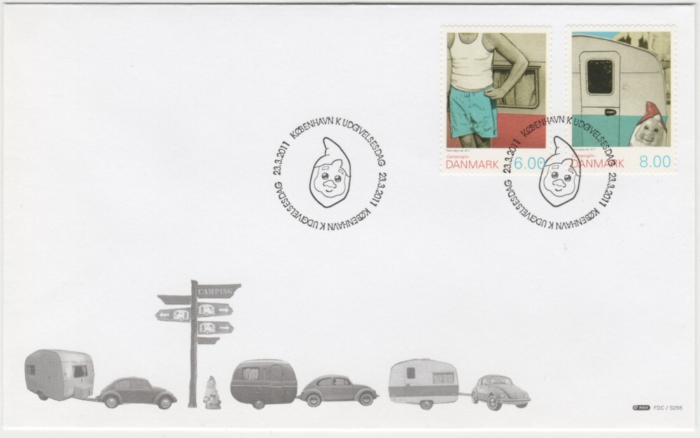 Denmark FDC 2011, Caravan and Camper, mint