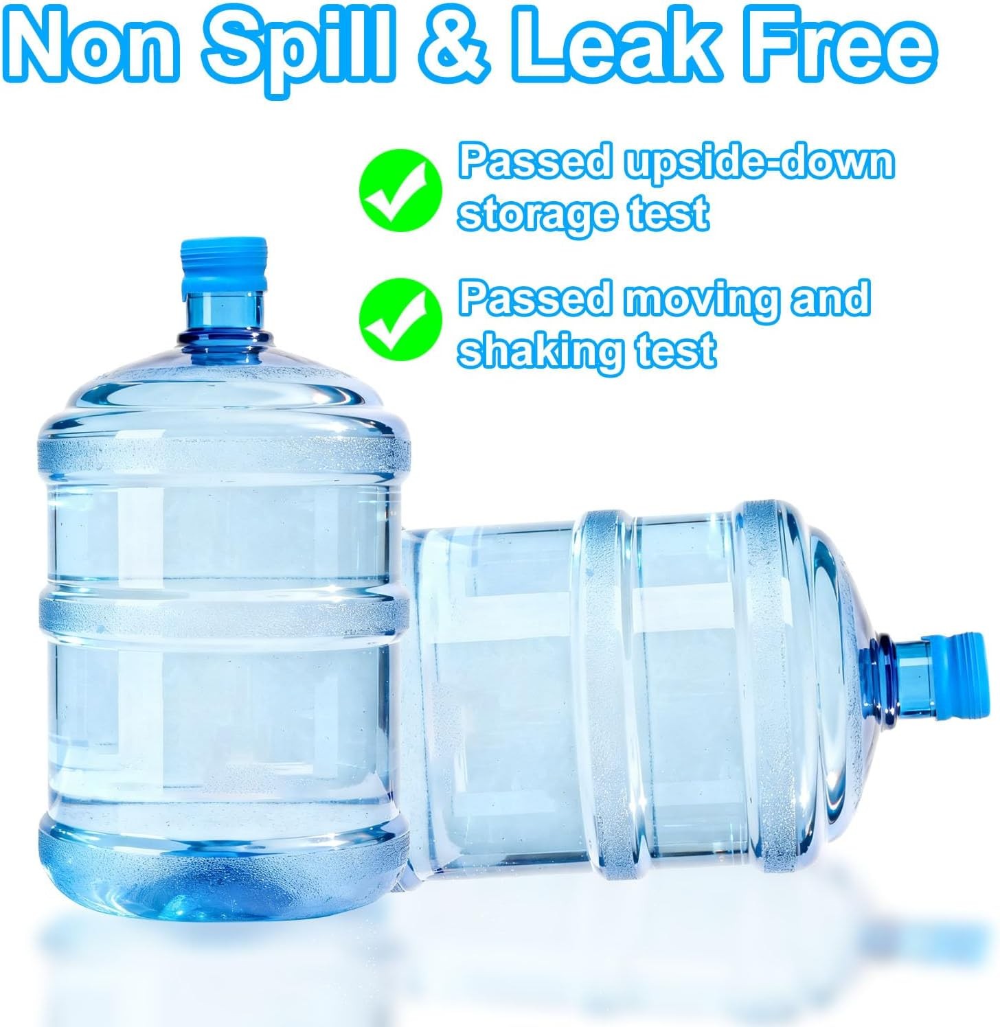 3 Pcs Reusable 5 Gallon, Water Jug Caps Leak Proof Bottle, Lids (55mm) Bottles N