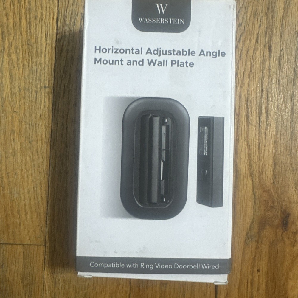 Horizontal Adjustable Angle Mount and Wall Plate for Ring Video Doorbell Wired