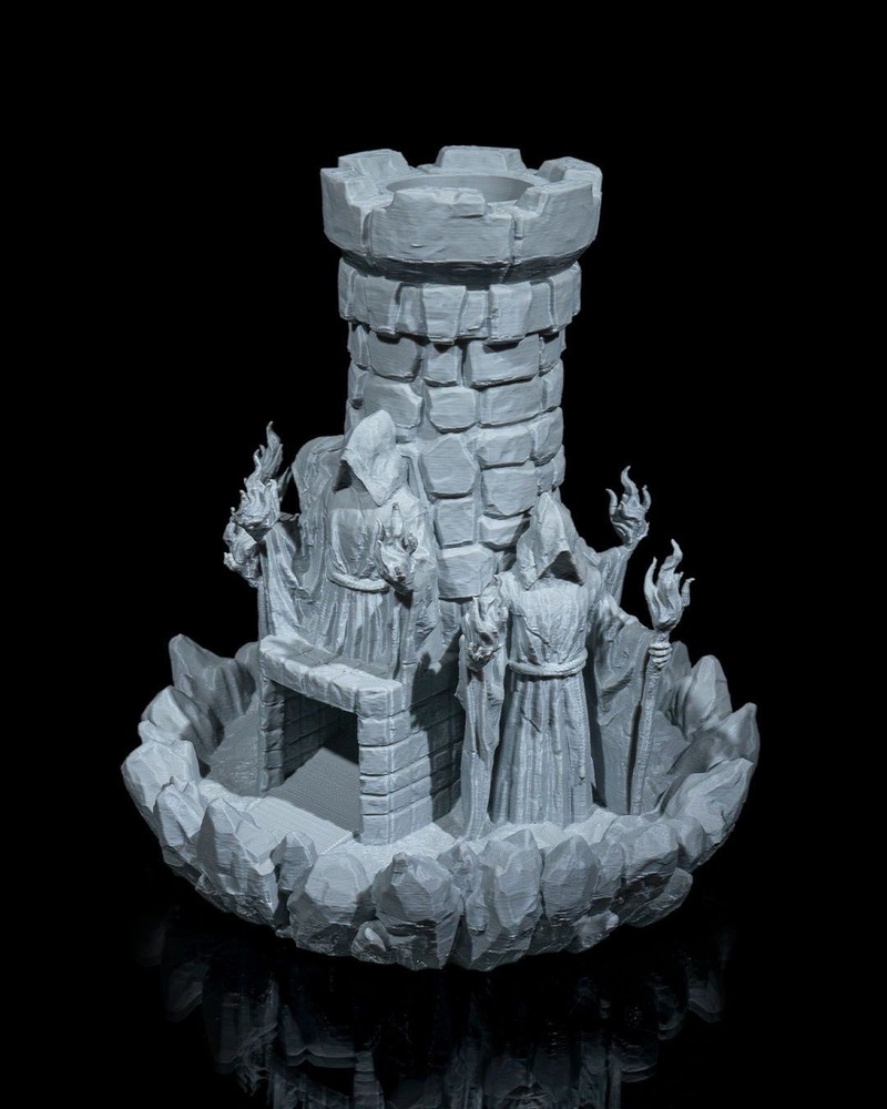 Wizard Tower Dice Tower Dice Roller Dice Tray DnD RPG Terrain Miniature