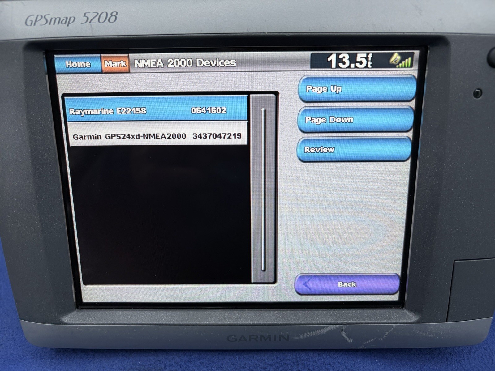 Garmin GPSmap 5208 GPS Chartplotter Multifunction Display Unit- Tested Working