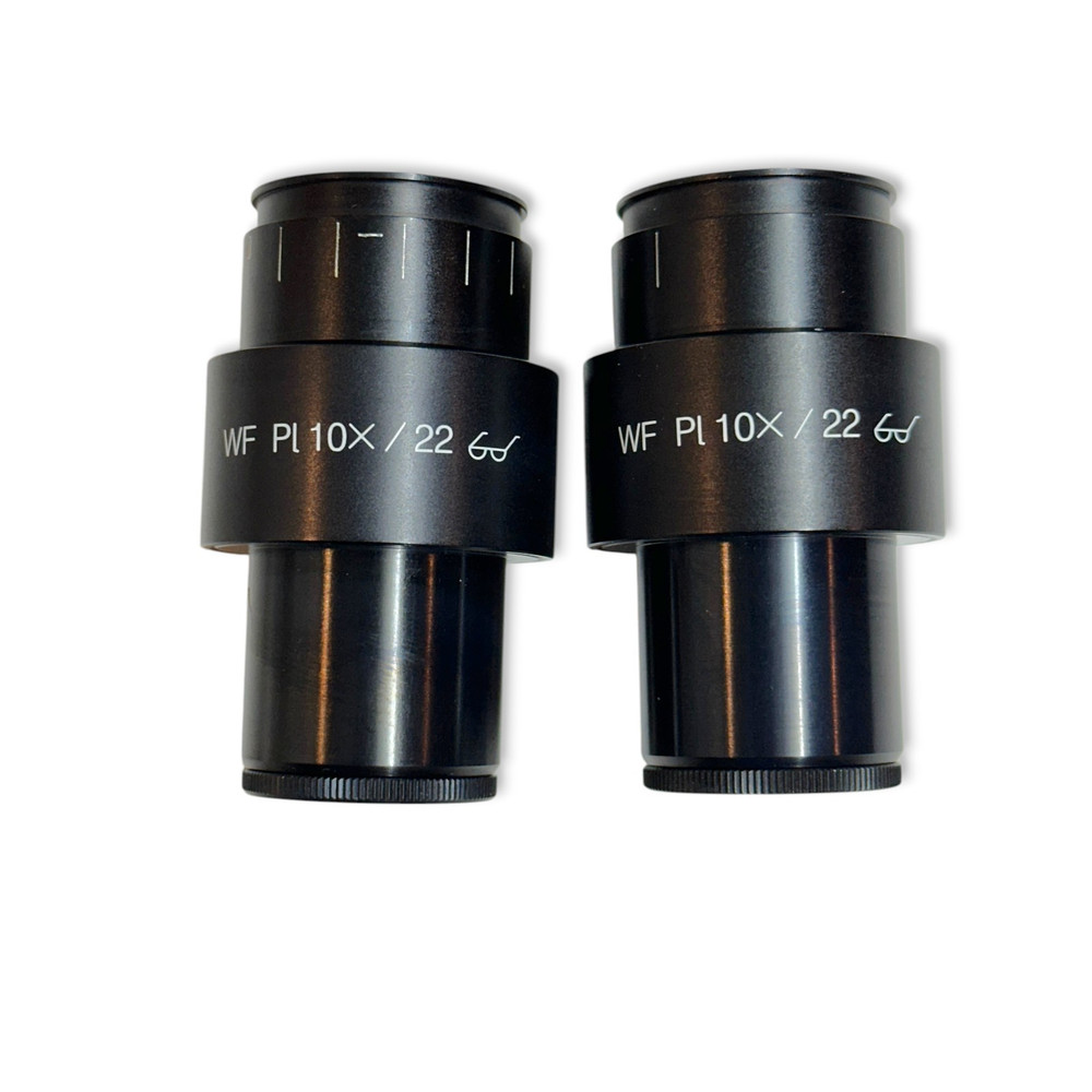 WF PL 10x/22 Widefield Microscope Eyepieces, 2 Pcs