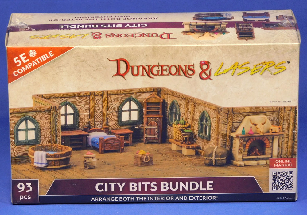 DUNGEONS & LASERS CITY BITS BUNDLE 5E COMPATIBLE MINIATURES SET