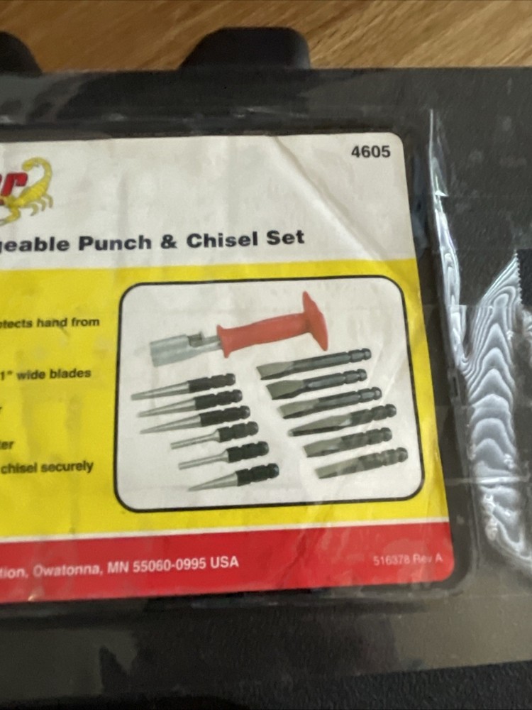 OTC Stinger 4605 Interchangeable Quick Change 13 Piece Punch and Chisel Set