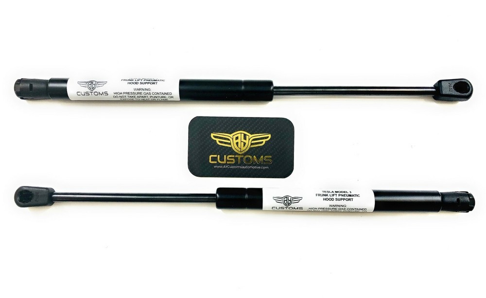 AY Customs Tesla Model 3 Automatic Frunk Lift Pneumatic Complete Struts Kit Pair