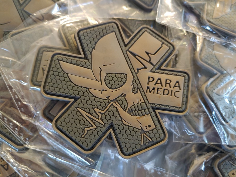 SCULL PARA MEDIC   3D PVC PATCH