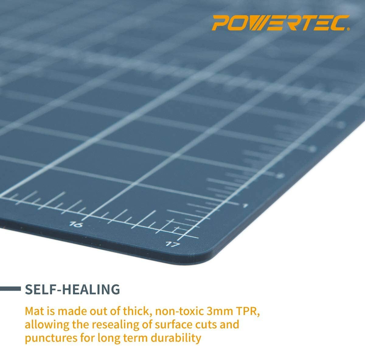 POWERTEC Cutting Mat 12" x 18" x 3 mm Triple Layered (61001)