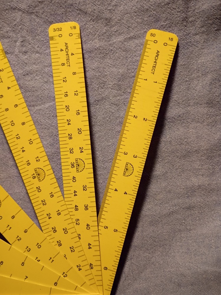 MULTISCALE Scaler Architect/Engineer Drafting Fan -Curtis Engineering Corp. used