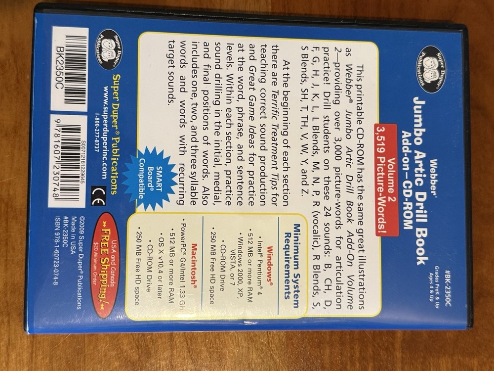 Webber Jumbo Artic Drill Book Add-on CD-ROM excellent condition exceptional