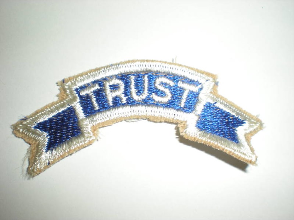 US ARMY TRIESTE FORCES "TRUST" TAB PATCH (REPRODUCTION)