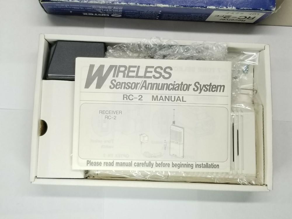 Optex Wireless Sensor Receiver RC-2FE, 70 ft range, new in box, locksmith