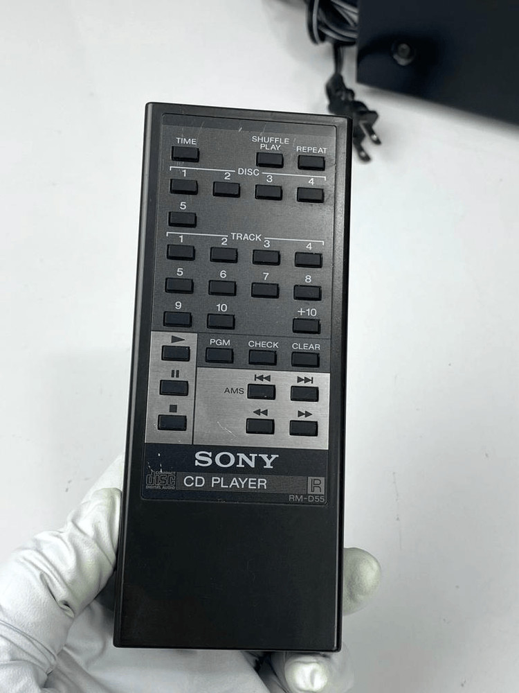 Sony CDP-C322M 5 Disc Carousel CD Player w/Remote Black Tested & Clean