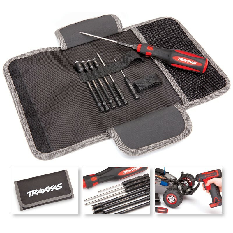 Traxxas Speed Bit Essentials 7Pc Hex & Nut Driver Set 1/4 Drive w/Handle & Pouch
