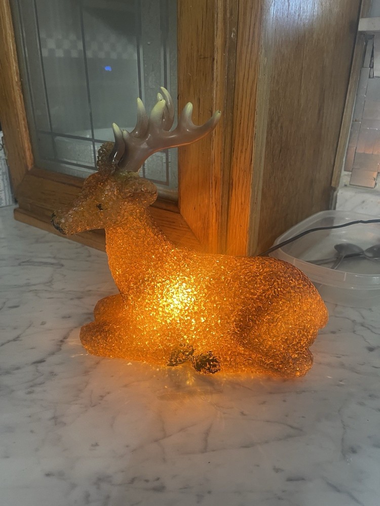 light up  buck deer night light winter decor 2soft light 283
