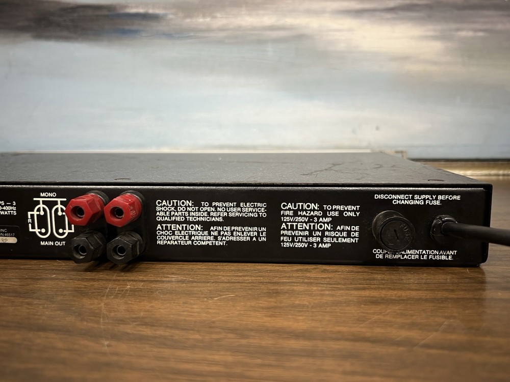 Crown Power Line II /Rack Mount Studio Amp (PL-2) Working TESTED !!