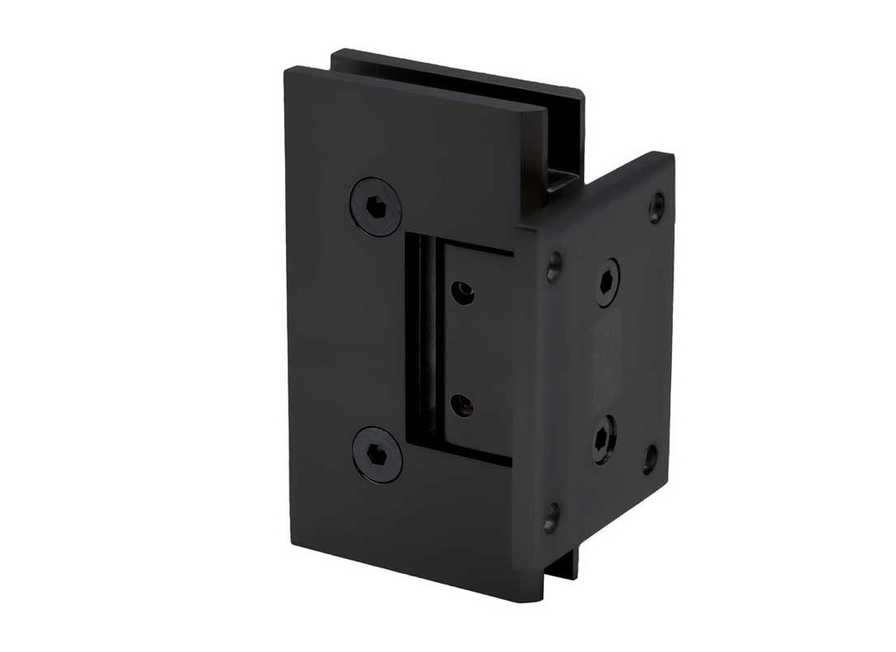 FHC Venice Adjustable Square Wall Mount Hinge Brass Matte Black Finish