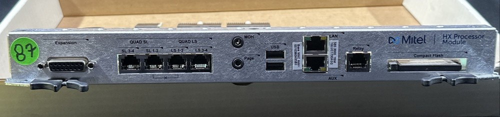 Mitel 5000 HX Controller Processor Module 580.3000 w/ 2 GB Compact Flash Card
