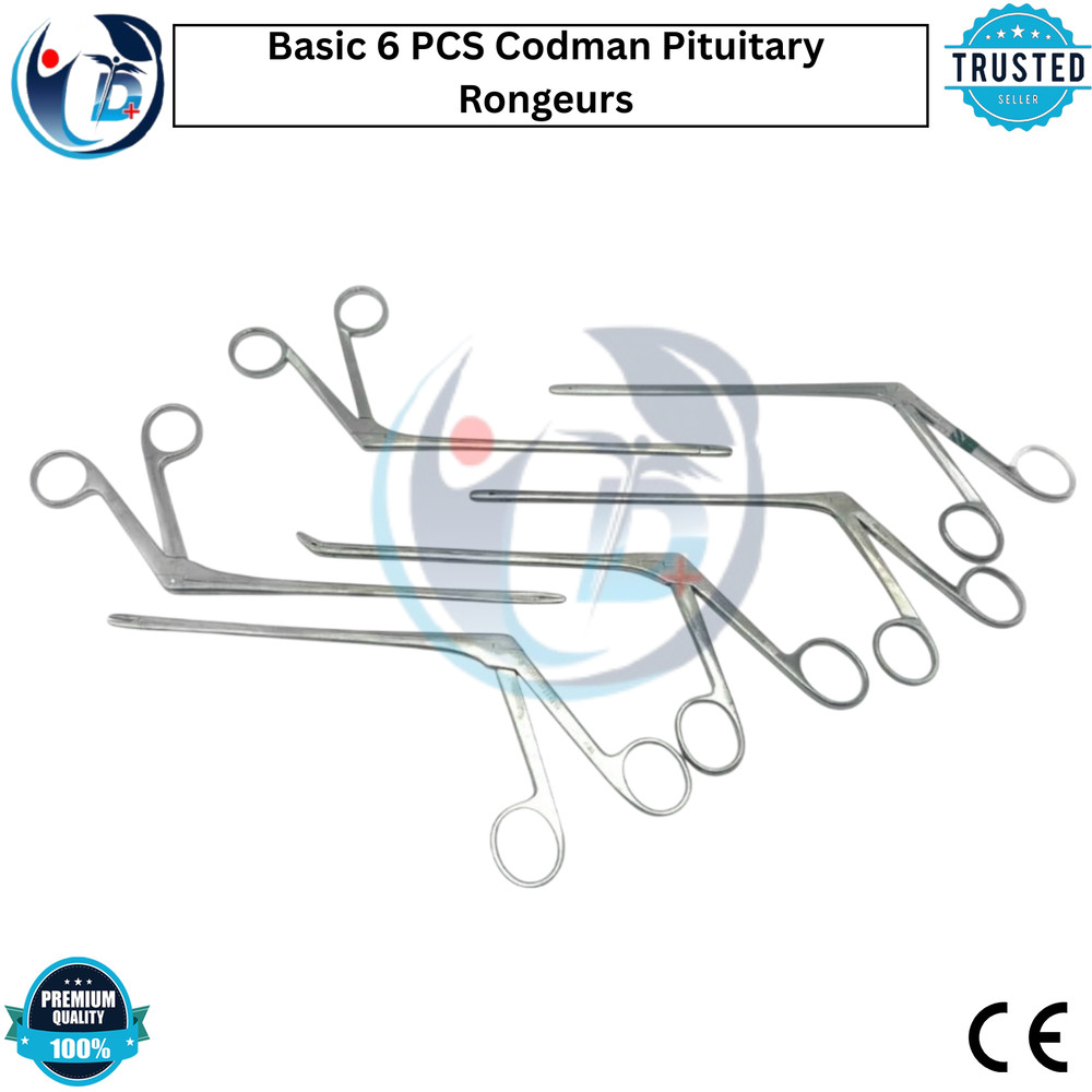 Basic 6 PCS Codman Pituitary Rongeurs surgical instruments set