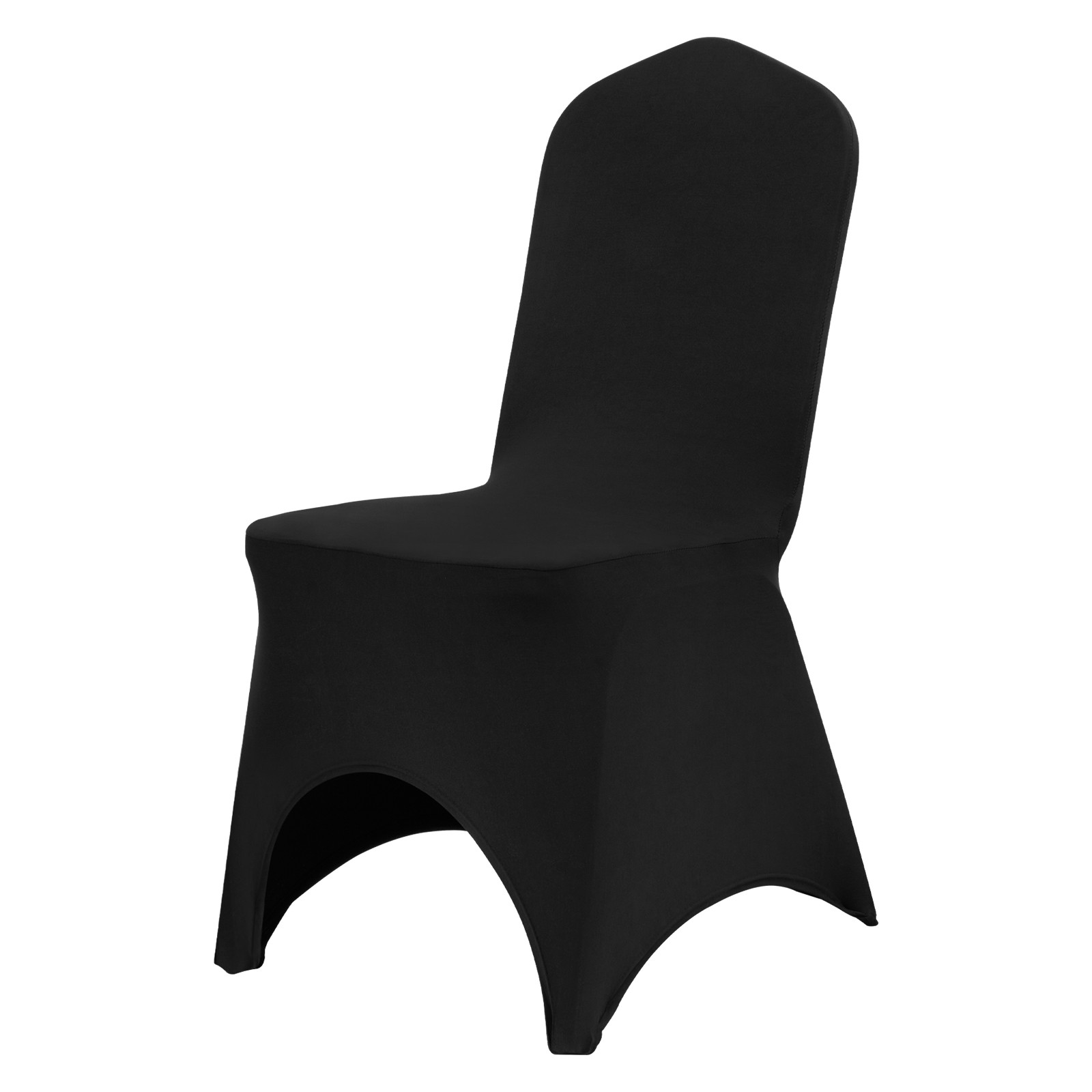 VEVOR 50PCS Black Stretch Spandex Folding Chair Covers for Wedding Party Dining