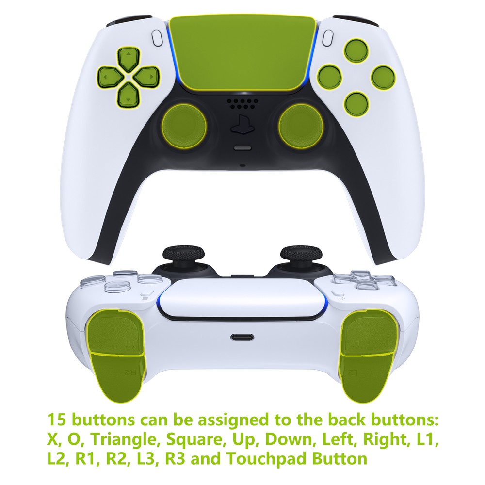 4 Back Buttons Back Shell RISE4 V3 Remap Kit for PS5 Controller BDM-030 040 050