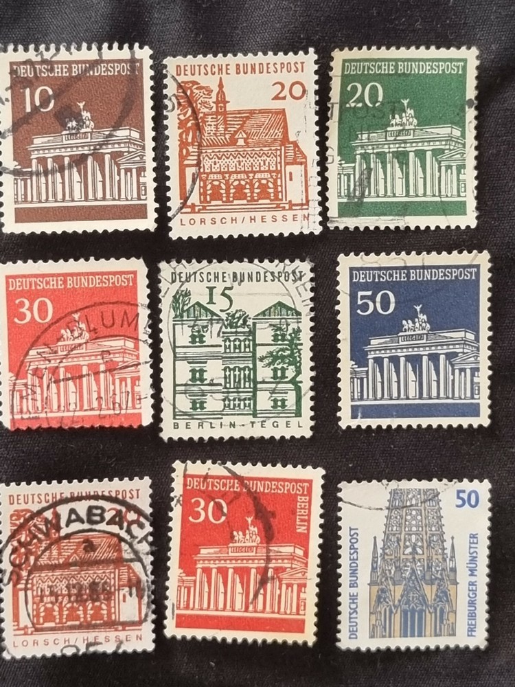Federal Republic LETTERSET 9 values Stamped,