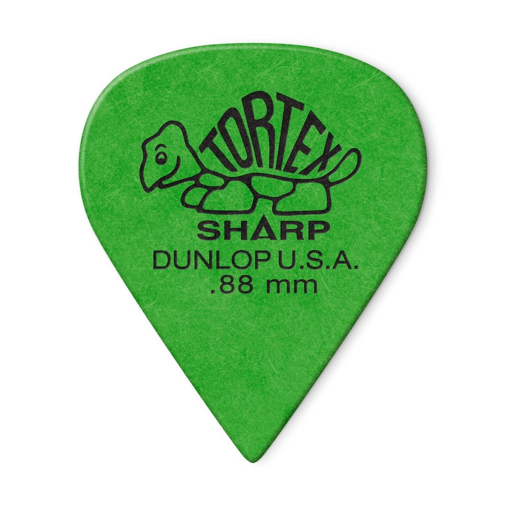 Dunlop Guitar Picks 12 Pack Tortex Sharp .88mm 412P.88