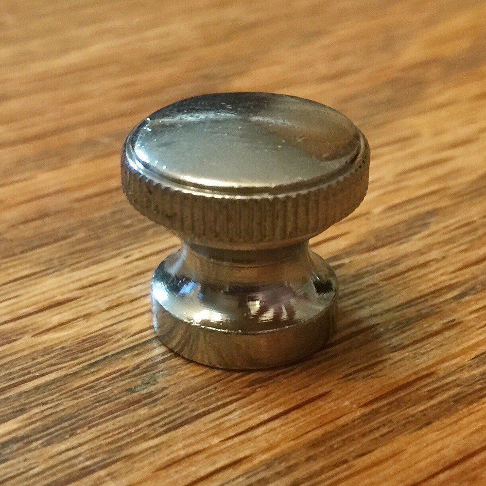 1/4"-24 Knurled Chrome Upright/Vertical Piano Action Bracket Bolt Knobs, Set / 4