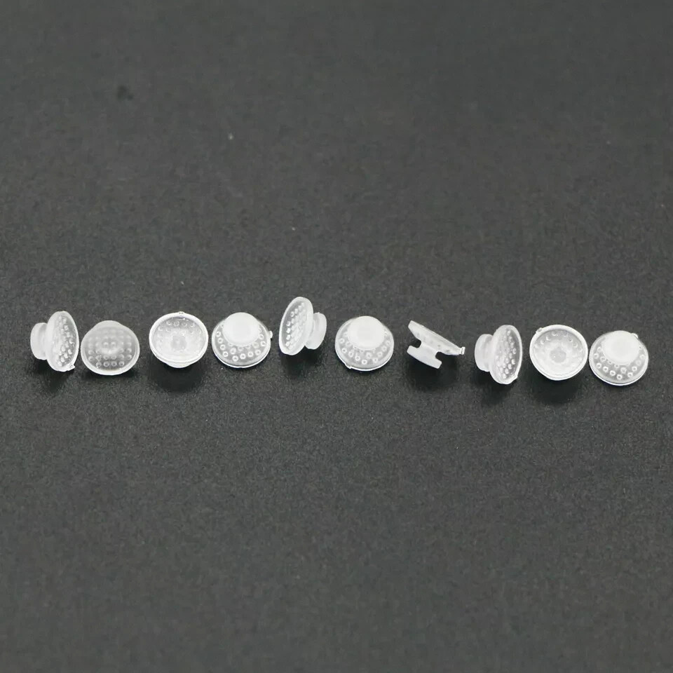 Dental Orthodontic Bondable Clear Ceramic Lingual Button Round/Rectangular Base