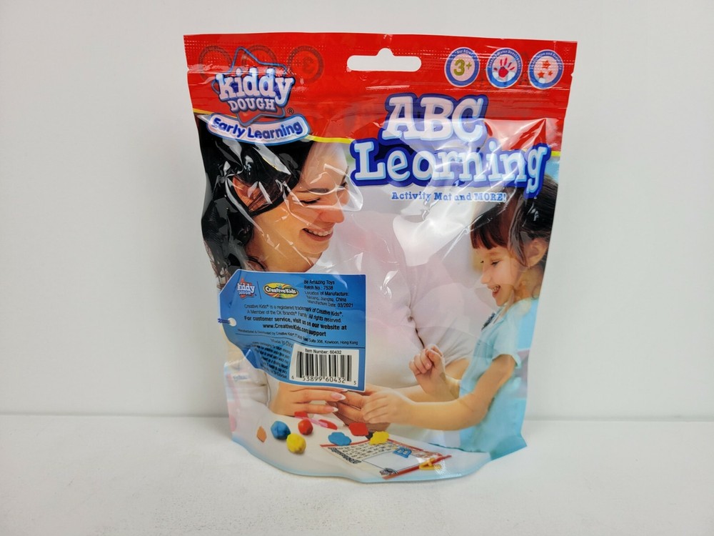 Kiddy Dough Early Learning ABC Learning Activity Mat and More New
