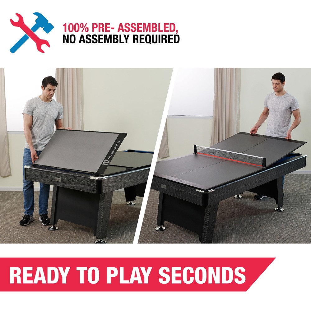 Table Tennis Conversion Top Indoor Fold-up design when not in use