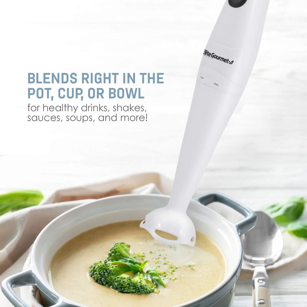 EHB-2425X Electric Immersion Hand Blender Stick, Mixer, Chopper, 1-Touch Control