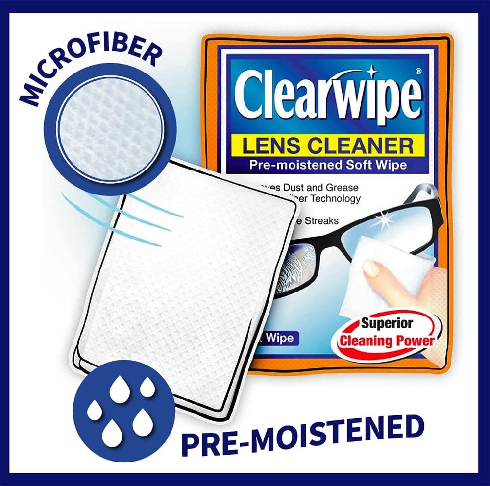 Microfiber Wipes, White, 48 Count