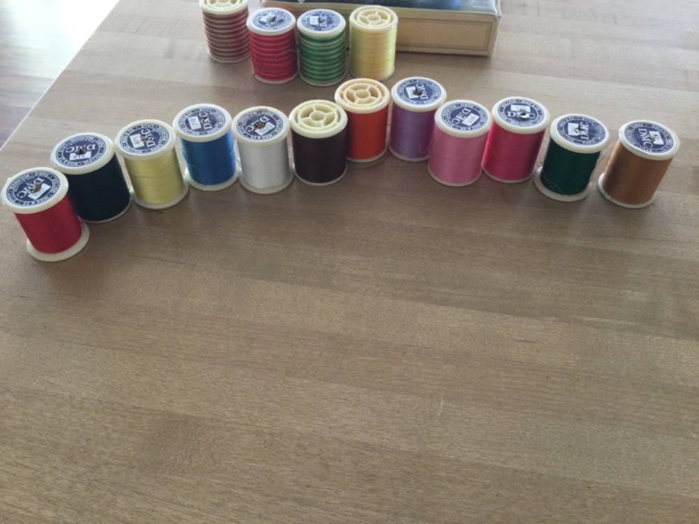 DMC Thread 8 new 16 usedSpool Multi Color Dollfus—Mieg