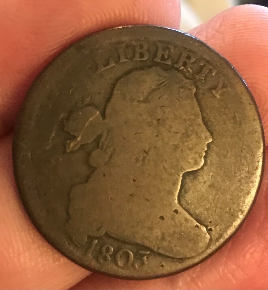 1803 small date, Large fraction, draped bust large cent , scarce !