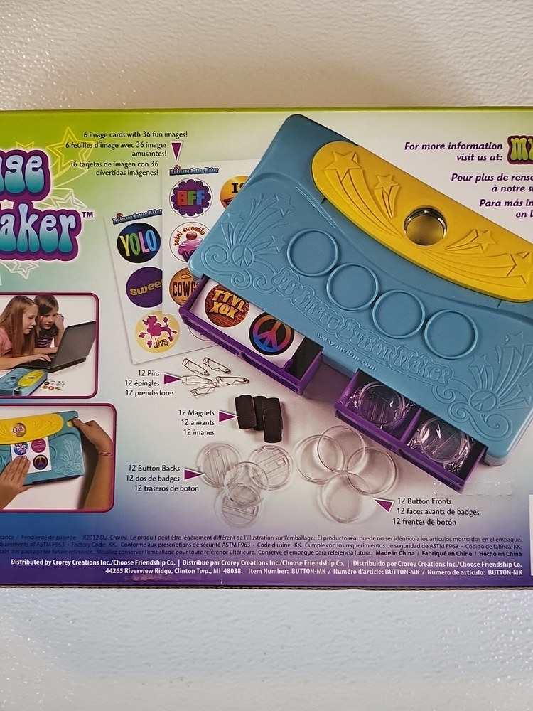 My Image Button Maker-Brand New- F31