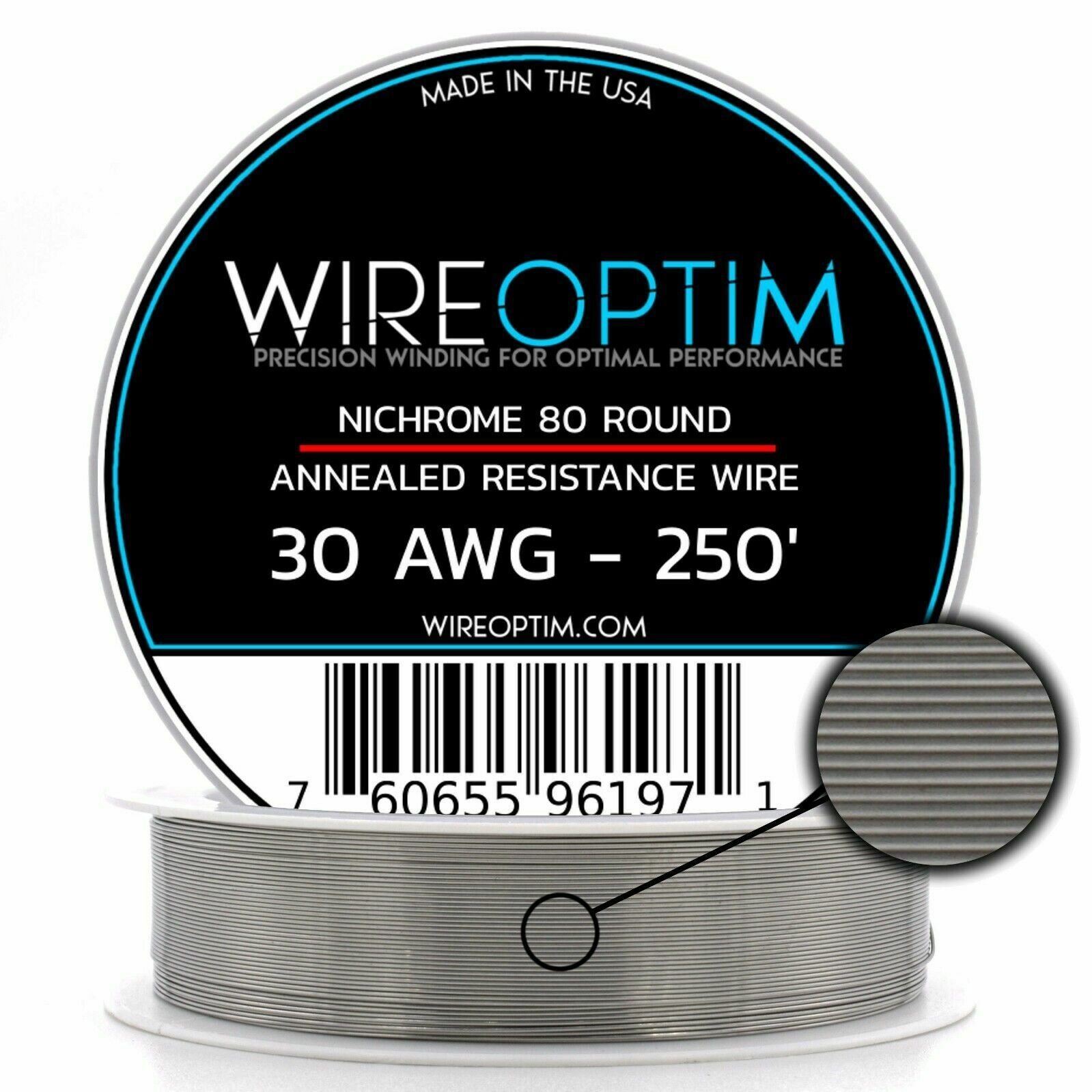 Nichrome 80 AWG 16 18 20 22 24 26 28 30 32 Gauge 25' 50' 100' 250' 500' 1000'