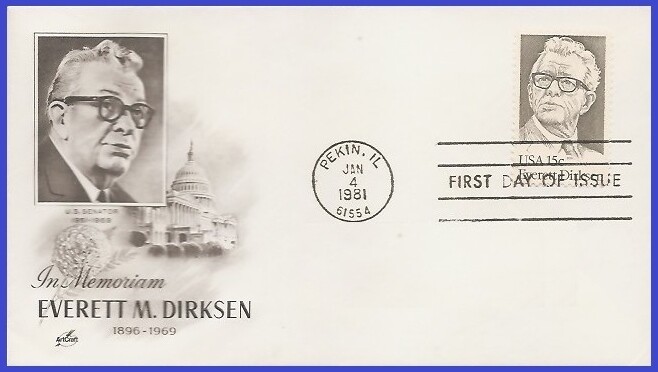 USA5 #1874 U/A ARTCRAFT FDC   Everett Dirksen