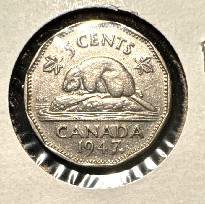 Canada 1947 ML nickel KM 39a AU