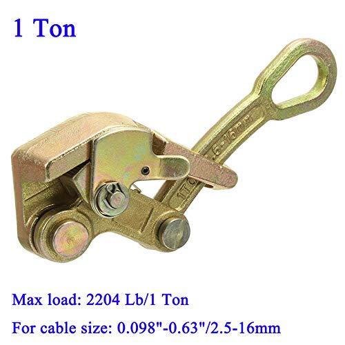 Cable Grip Wire Gripper Steel Puller Tool for Wire Rope, Pulling 2204 Lb(1 Ton)