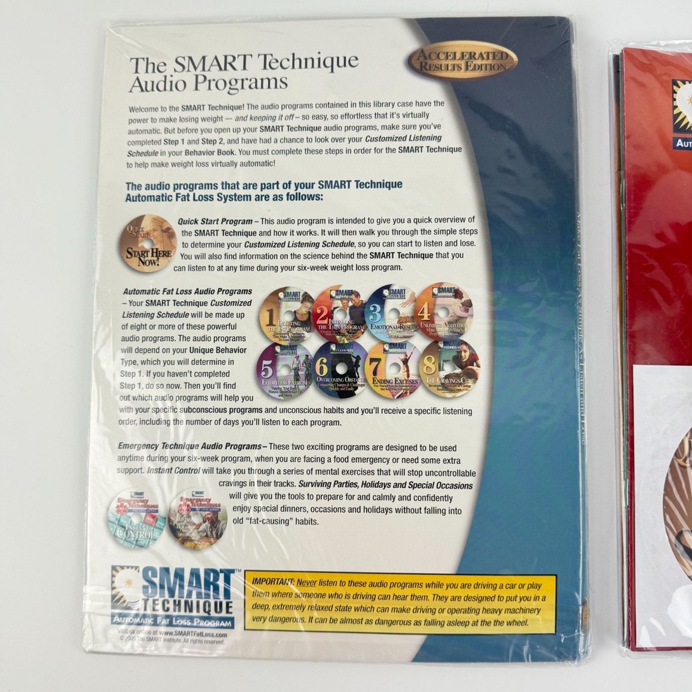 Smart Technique Automatic Fat Loss Program CD Set Quick Start Disc