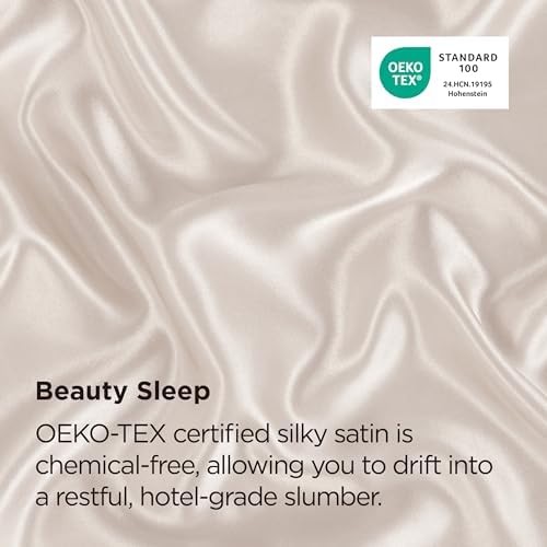 2 Pack Satin Pillowcase with Zipper