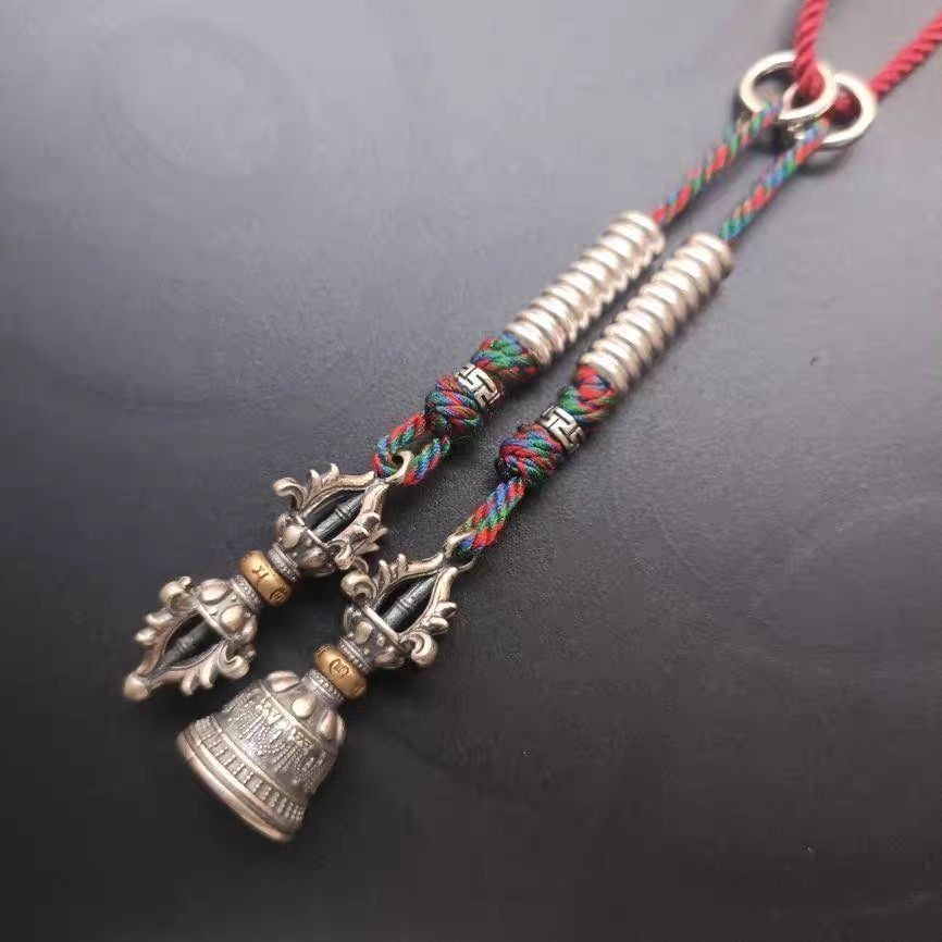 Tibetan Buddhist Mala Counter Vajra Bell Dorje DIY Bodhi Bead Bracelet Accessory