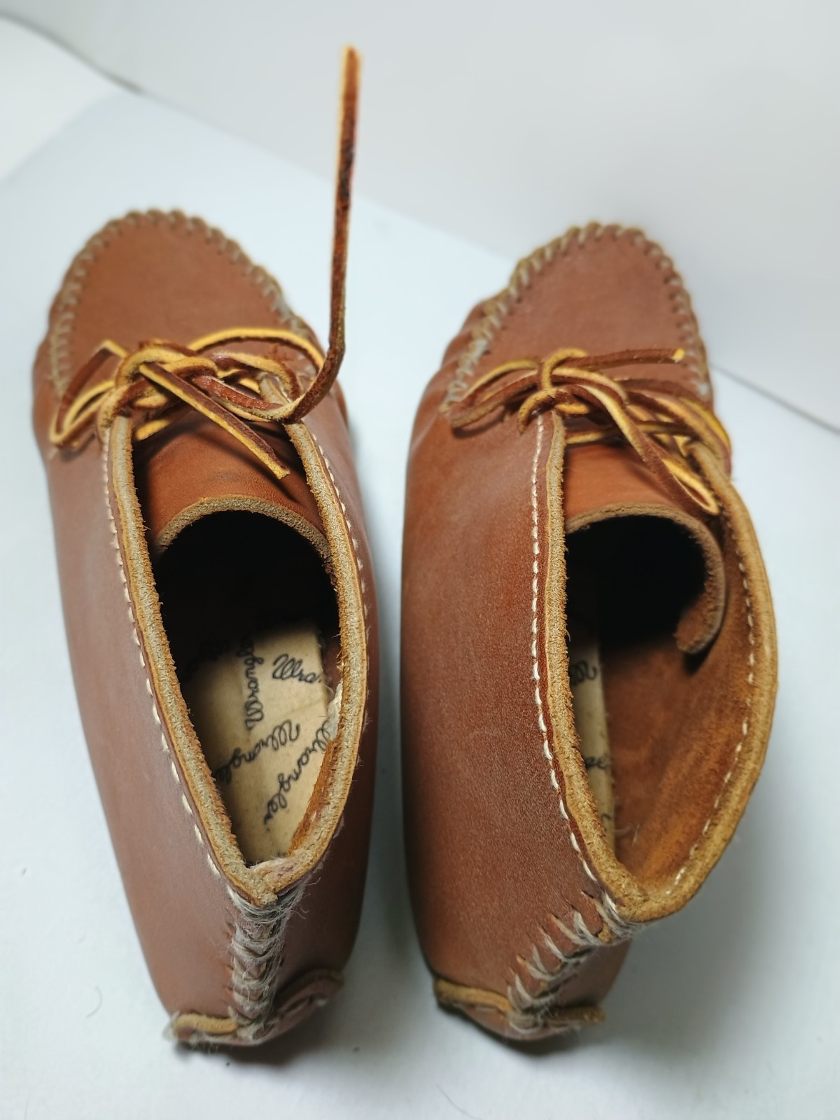 Vtg 70'S Wrangler Navajo Stylea Women's Moccasins Brown Leather Rare