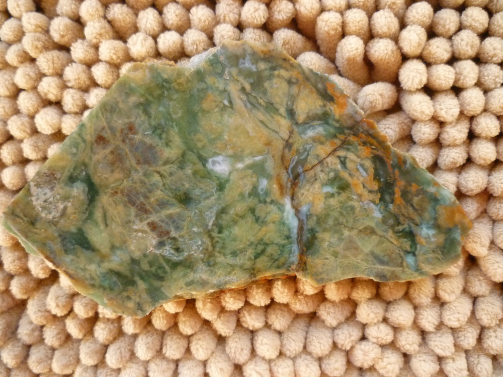 Coastal California Sea Jasper, Faced, cabochon, display, wire wrapping 8 oz
